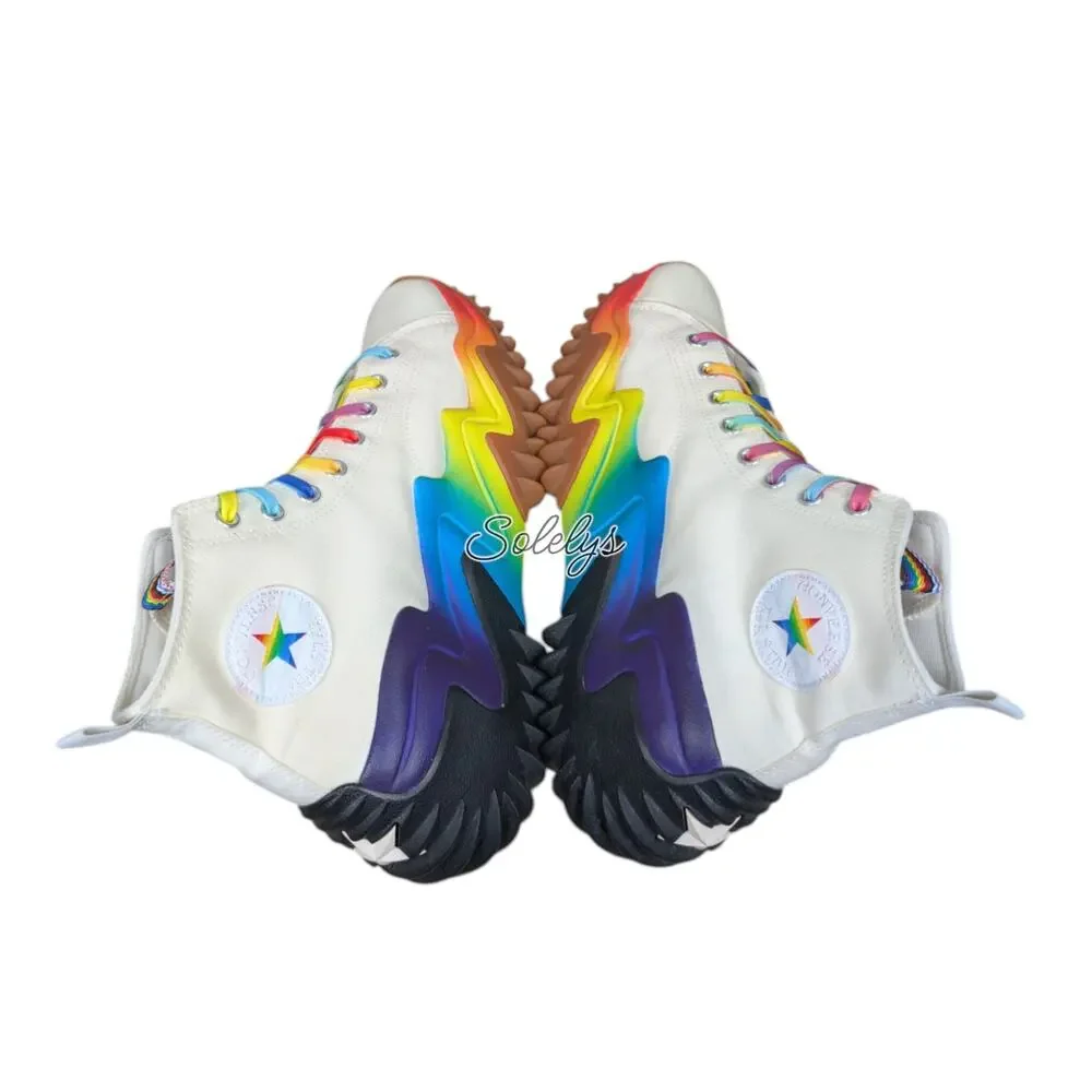 Converse Run Star Motion High Top Pride Platform Sneaker Mens 12 Womens 13.5 - Picture 10 of 10